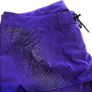 Purple and black Reebok CrossFit Shorts